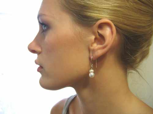 Double White Pearl Earring Cluster