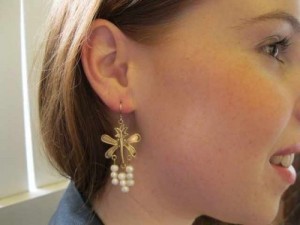 PEARL BUTTERFLY EARRINGS