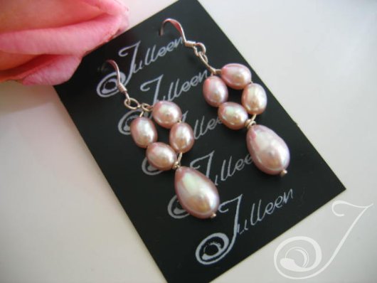 Alicia Pearl Cluster Earrings E039-08