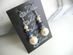Amy Pearl Cluster Earrings-E047-82