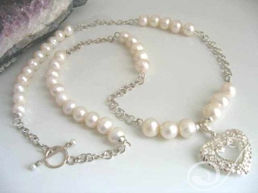 Sweetheart Long Pearl Necklace PDS002