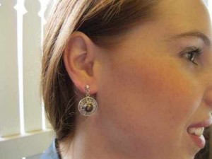 black pearl earring
