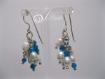 Chloe Cluster Blue Agate Pearl ERs 001