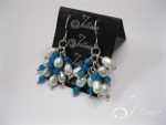 Chloe Cluster Blue Agate Pearl ERs 006