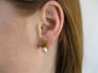 Pearl and Peridot Stud Earring Gold