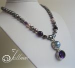 Large Amethyst and Mabe Necklace 001