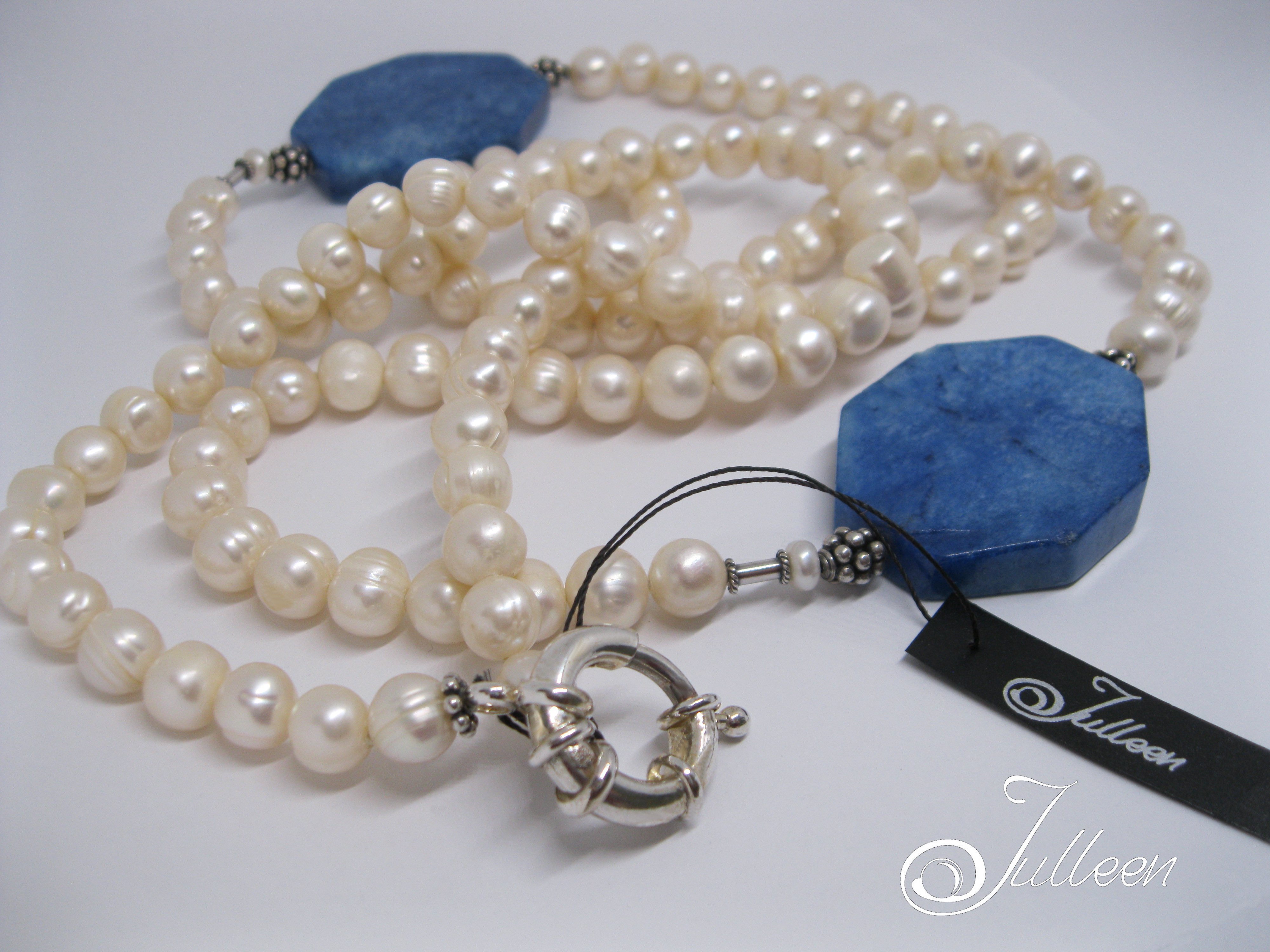 lapis and Pearl Necklace 1 001