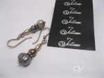 taupe pearl earring 006