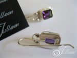 Amethyst Emerald Cut Earring EM001.01