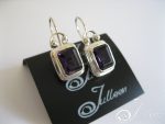 Amethyst Emerald Cut Earring.EM001.01