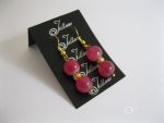 pink-tourmaline-Earring 001