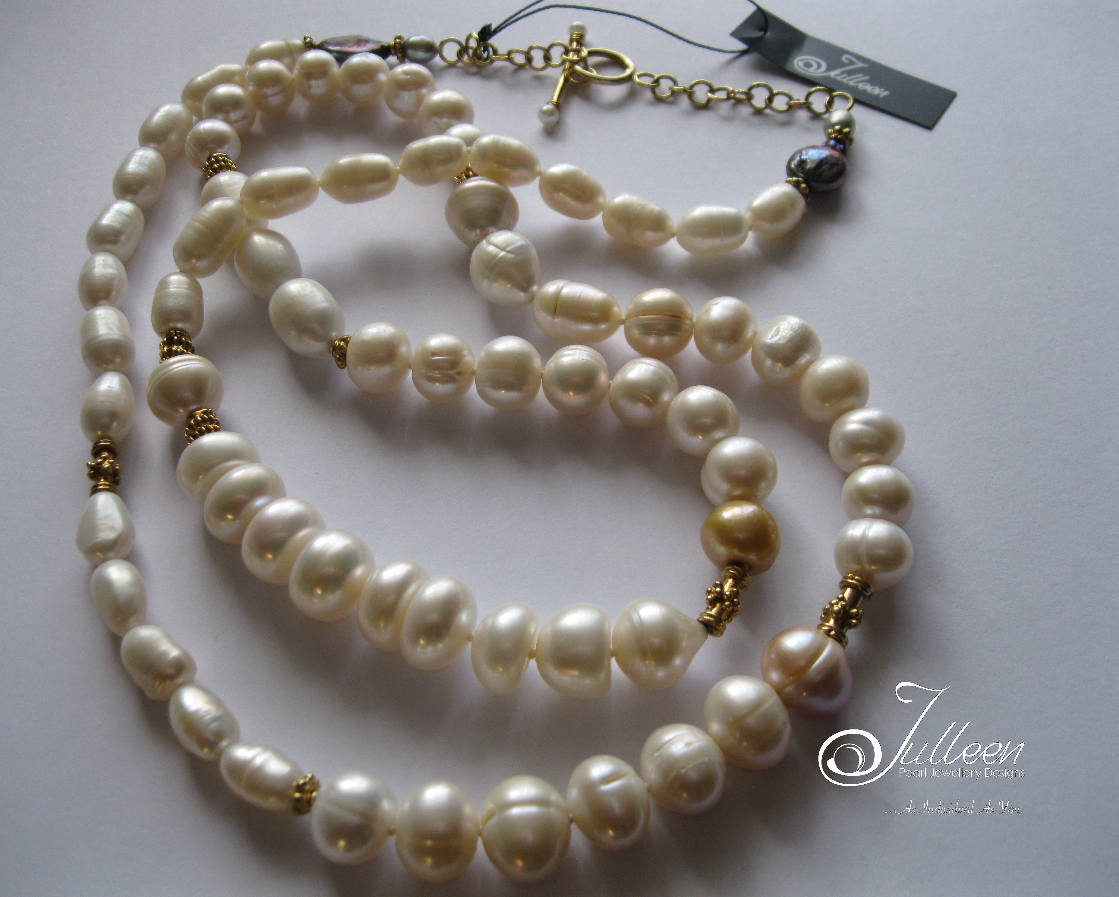 Julleen-Long-White Pearl-Necklace