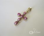 Lavender Pearl Cross gold 001