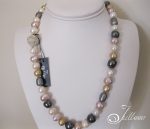 Multi Tone Pearl Necklace 001