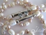 Pink White Pearl Lariat 007