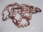 tourmaline pink pearls-48-inch