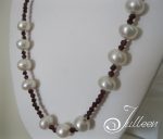garnet and pearl necklace 006