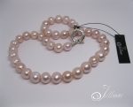 pink large pearl necklace 001